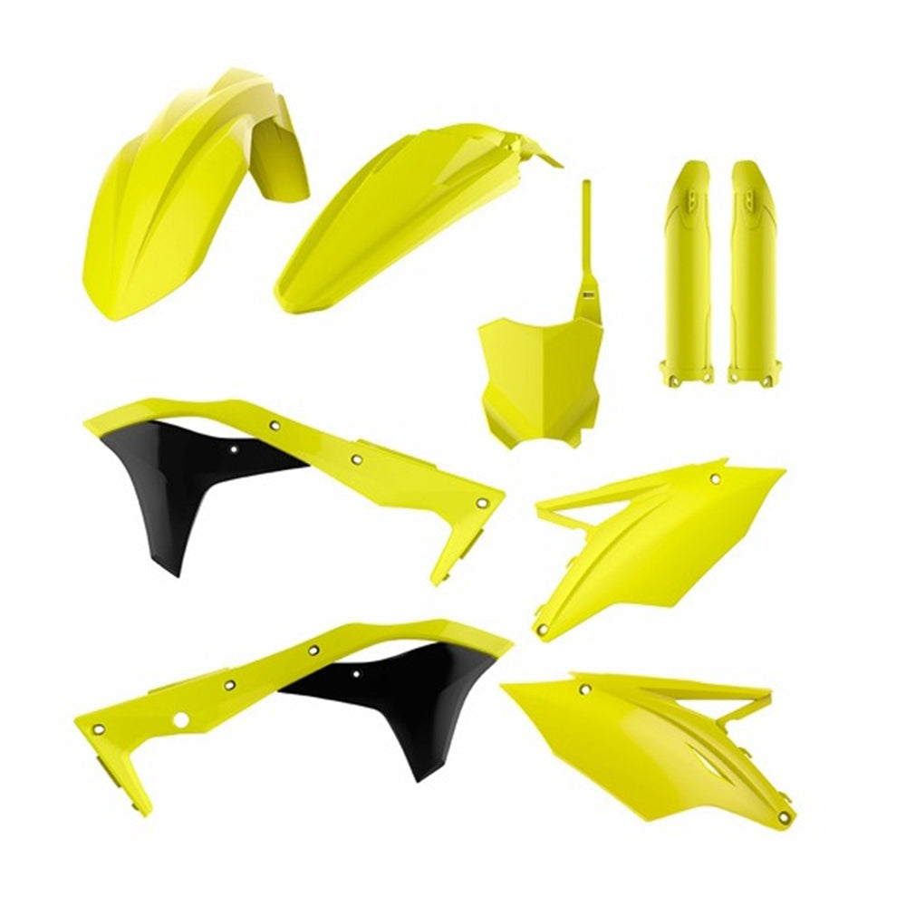 Polisport Plastics Box Kit For Kawasaki KX 250F Flo Yellow 2017-2018